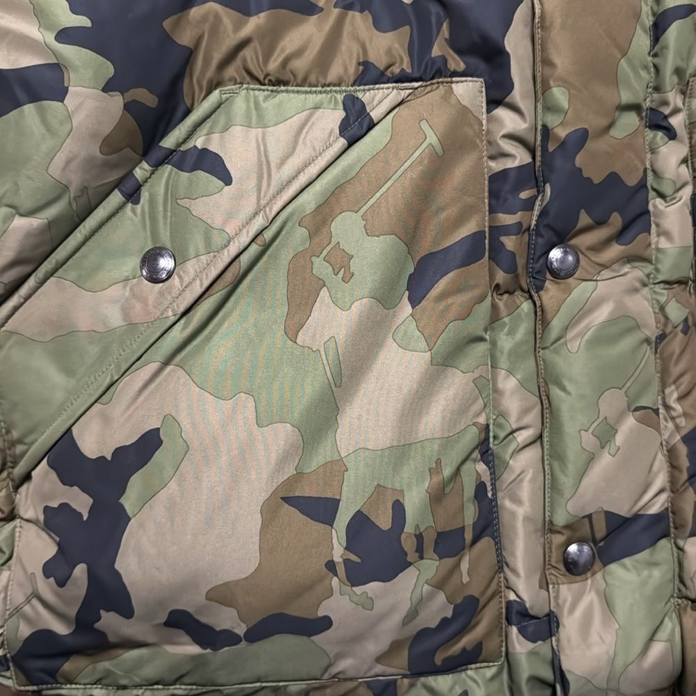 Polo by Ralph Lauren Green Camouflage Puffer Jacket - Picture 4 of 12